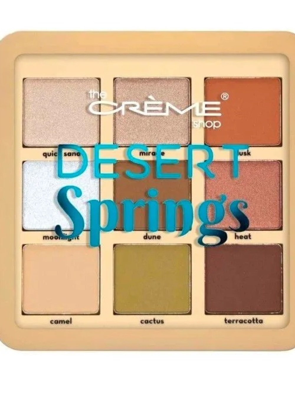Desert Springs 9-Color Eyeshadow Palette - Warm Neutral & Green Shades